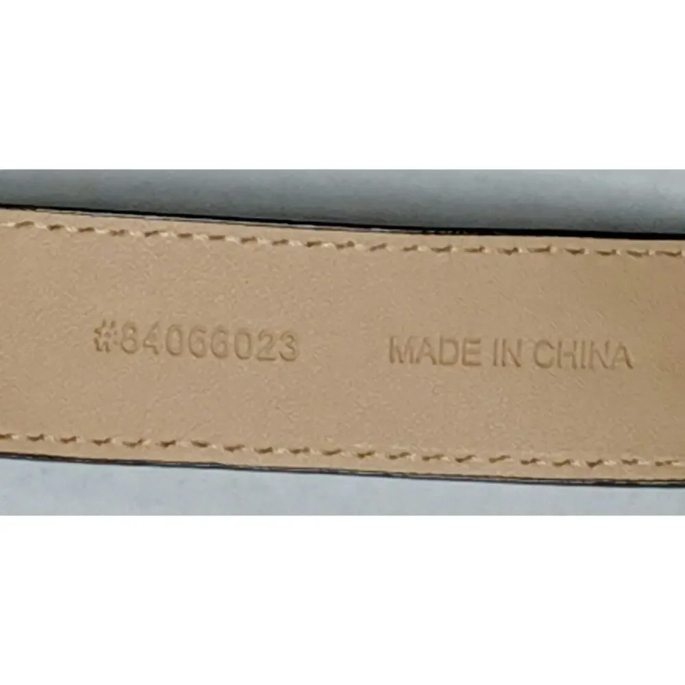 Talbots Quilted Leather Belt L